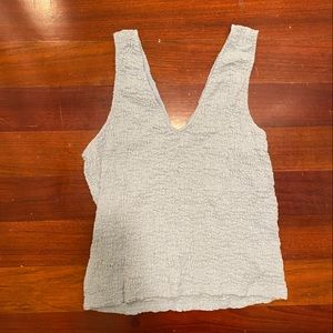 A New Day light blue textured v neck tank